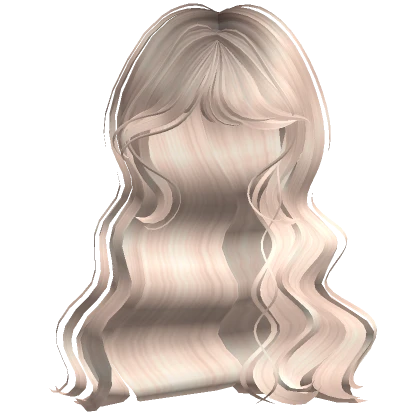 ♡ silky wavy hair in platinum blonde