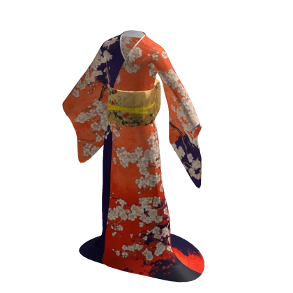 Japanese kimono Sakura red/purple