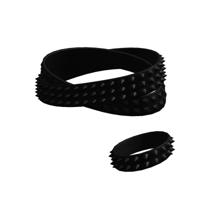 Spiked Studded Goth Belts Black 2