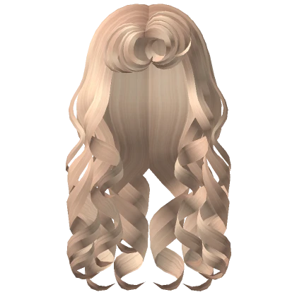 2000s Messy Mermaid Curls in Blonde