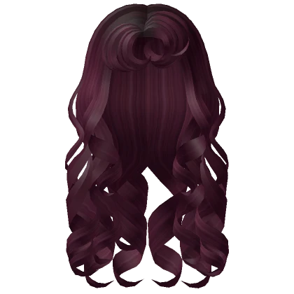 2000s Messy Mermaid Curls in Cherry Red