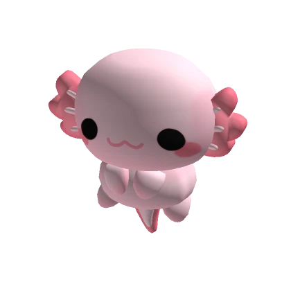 Holdable Baby Pink Axolotl