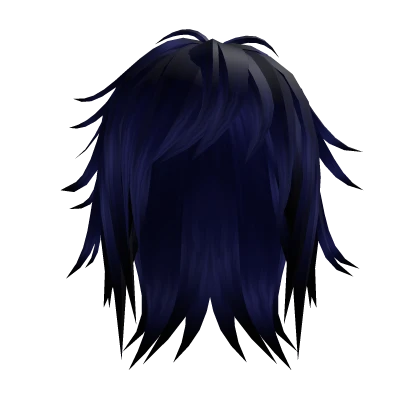 Blue Long Scene Emo Hair