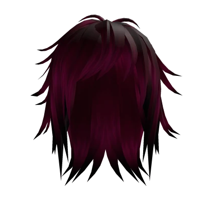 Hot Pink Long Scene Emo Hair