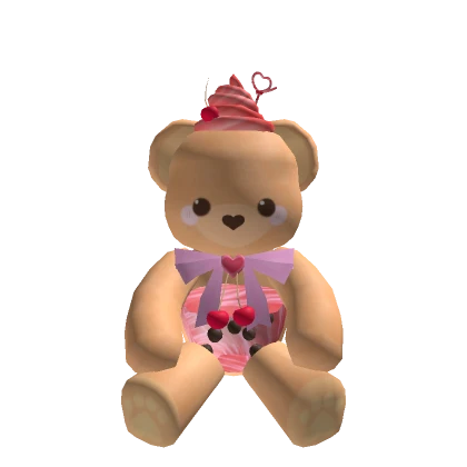 Cherry Boba Bear Plushie