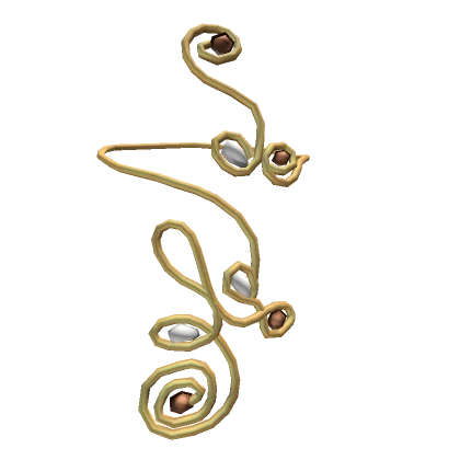 Boho Swirl Arm Band Bracelet Gold Metal 3.0