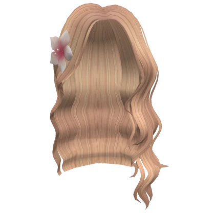 Beachy Waves With Flower Clip