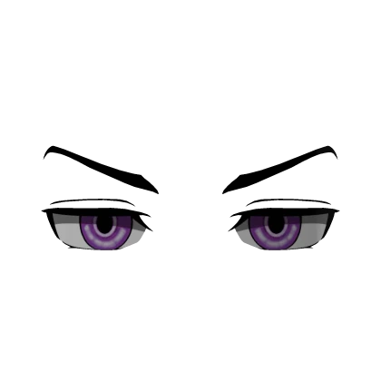 Serious Warden Eyes Purple (3D Face Accessory)