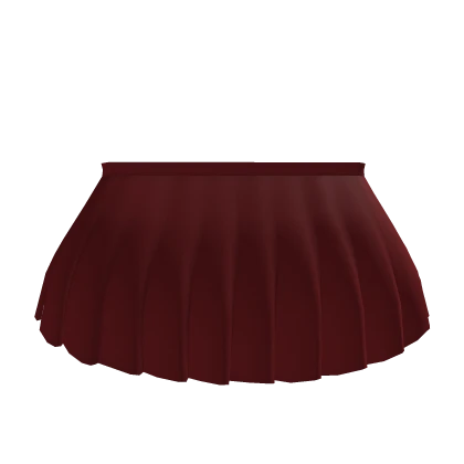 R6 1.0 Girl Red Pleated Skirt