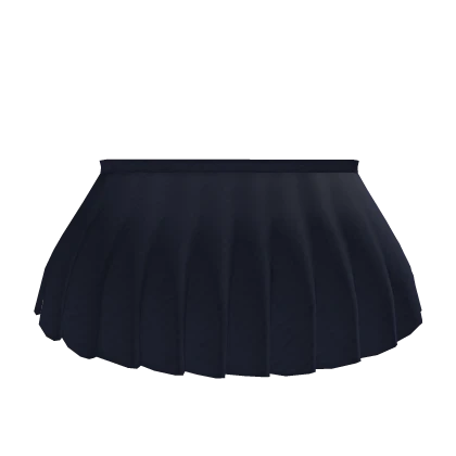 R6 1.0 Girl Navy Blue Pleated Skirt