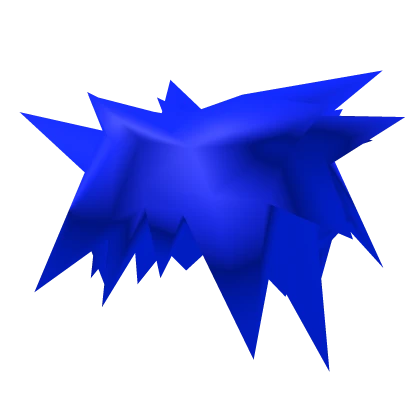 blue epic messy spiky swag hair