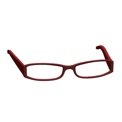 2000's Sleek Office Glasses in Red