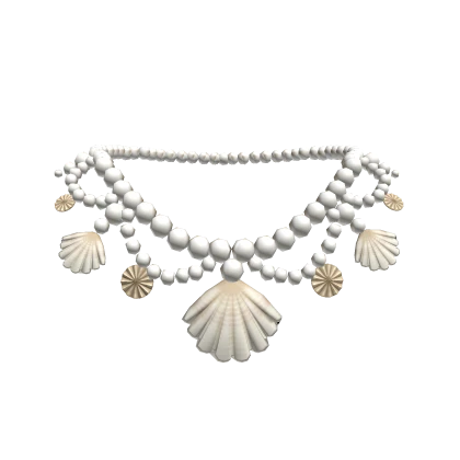 3.0 Beach shell pearl necklace