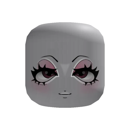 [Recolorable] Cute Gyaru Face Pink Blush Makeup