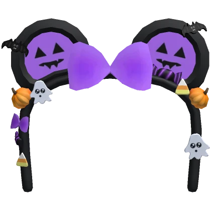 Preppy Purple Halloween Headband