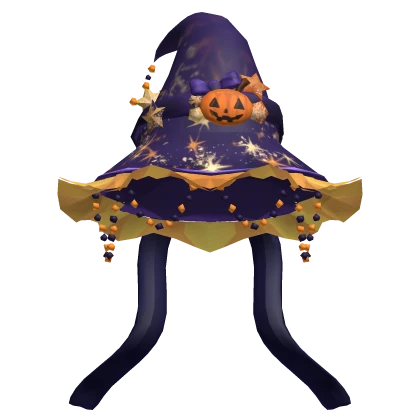 purple halloween witch hat