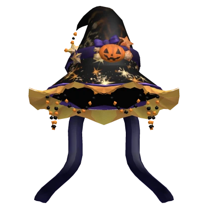 black halloween witch hat