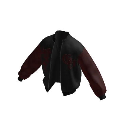 Chrome Cross Leather Jacket Red