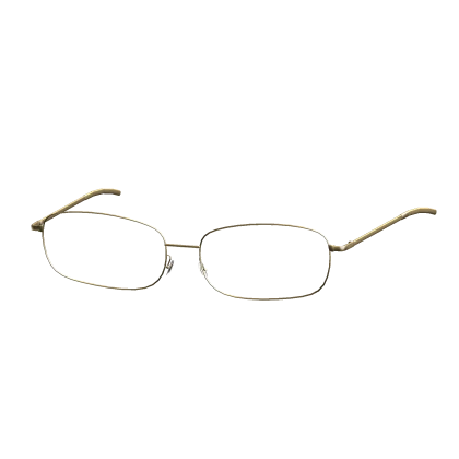 2000's Metallic Office Siren Glasses in Gold