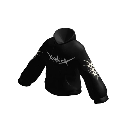 Black Hoodie with Back Print