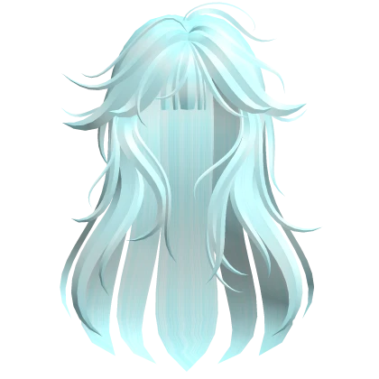 Dreamy Cyan Girl Hair
