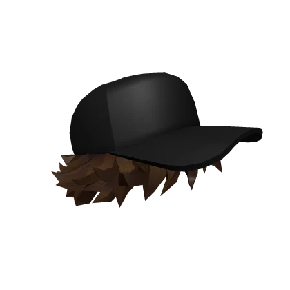 Brown Messy Hair With Basic Hat (SilverClip)