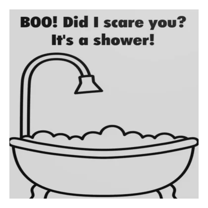 shower sign