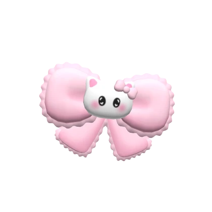 ♡ cute kitty bow (pink)