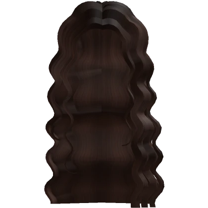 Long Extra Curly Waves Chocolate Brown Hair