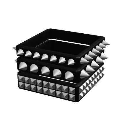 spiked studded punk bracelets left 1.0