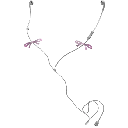 Earbuds & Pink Bows