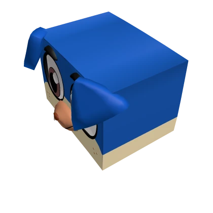 Cube blue dog