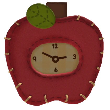 Apple Clock Hairclip