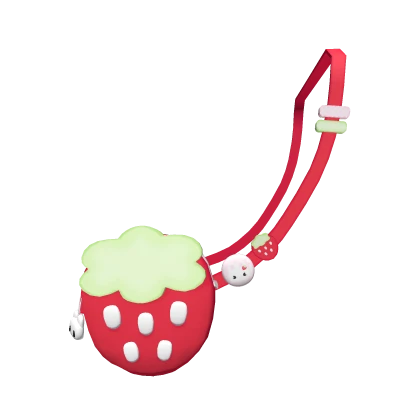 ୨୧: kawaii strawberry decora bag in red 1.0