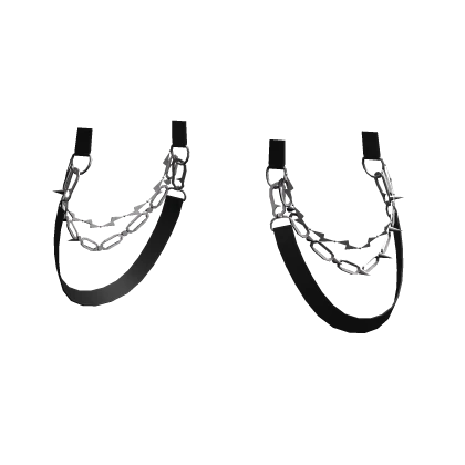 Black Suspender waist belt