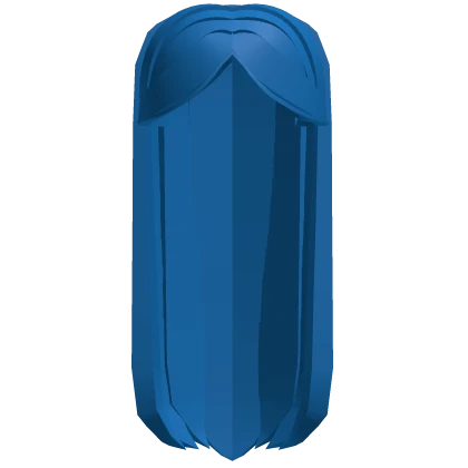 Tucked Up Straight Long Blue Noob Hair