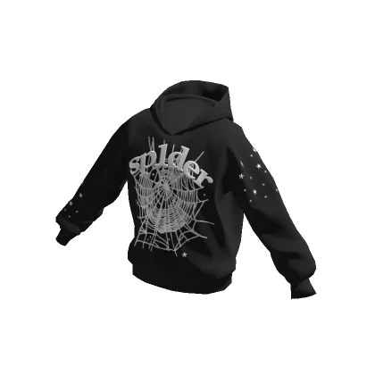 Designer Web Hoodie Black