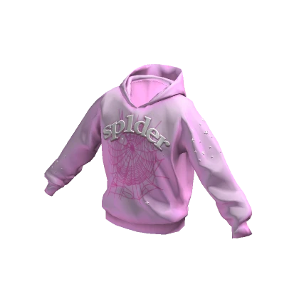 Designer Web Hoodie Pink