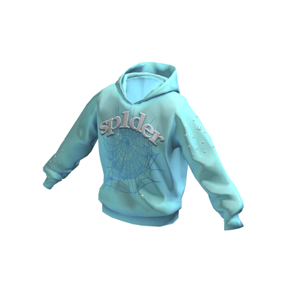 Designer Web Hoodie Blue