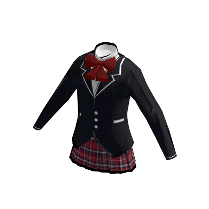 Japanese Anime Uniform in Red and Blue