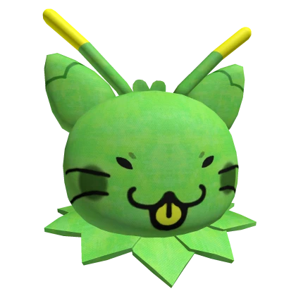 Gnarpy Alien Green Plushie Head