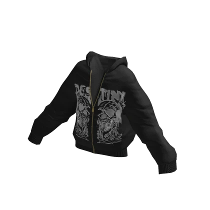 Destiny Oversized Grunge Jacket | Black✔️