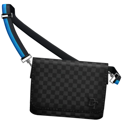 Blue DT Designer Crossbody Bag