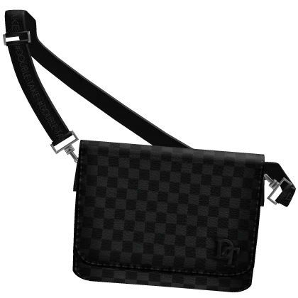 Black DT Designer Crossbody Bag