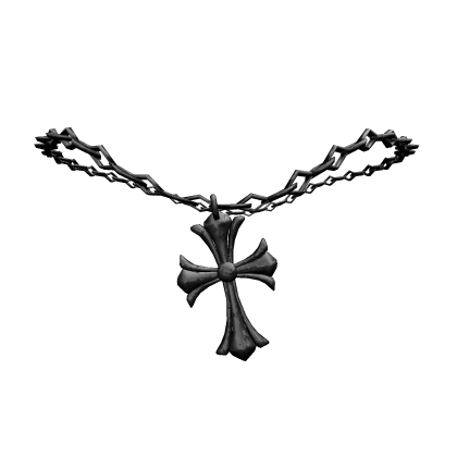 aged chrome hearts cross chain [1.0]
