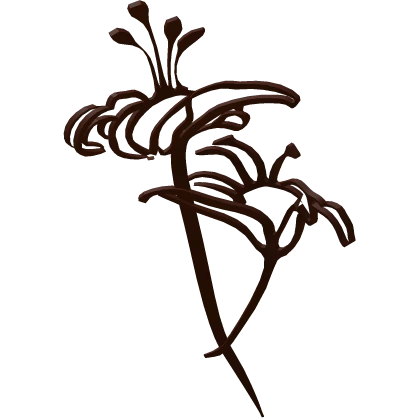 ☆ Flower tattoo in Brown