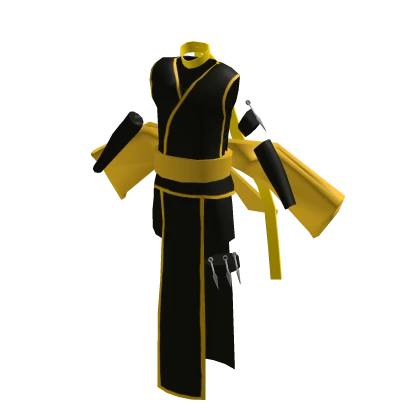 Ninja Kunoichi-style clothes yellow