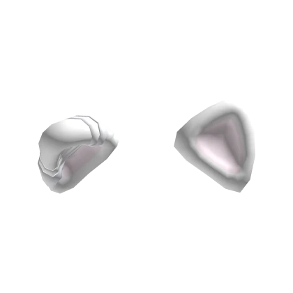 injured bandaged white kitty cat ears