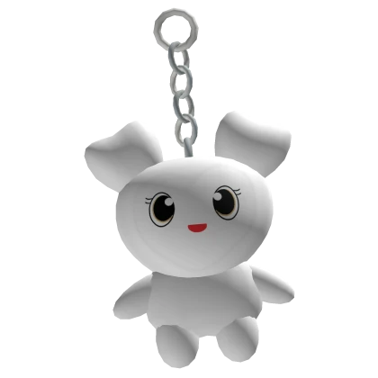 ♡ : cute white keychain