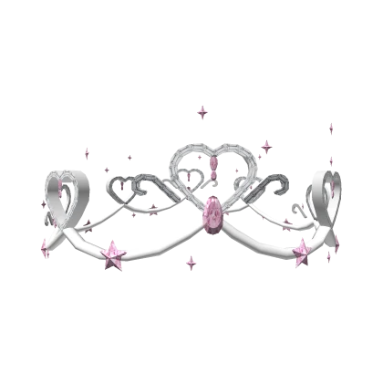 Pink Hearts Star Diamond Crown